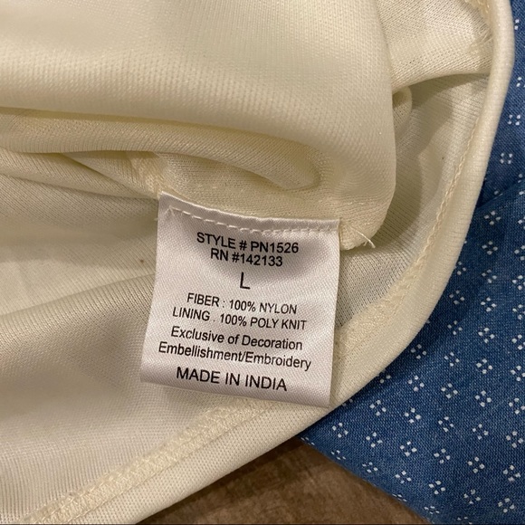 HYDE park cream pewter beaded 20s vibe tank top - Picture 6 of 7